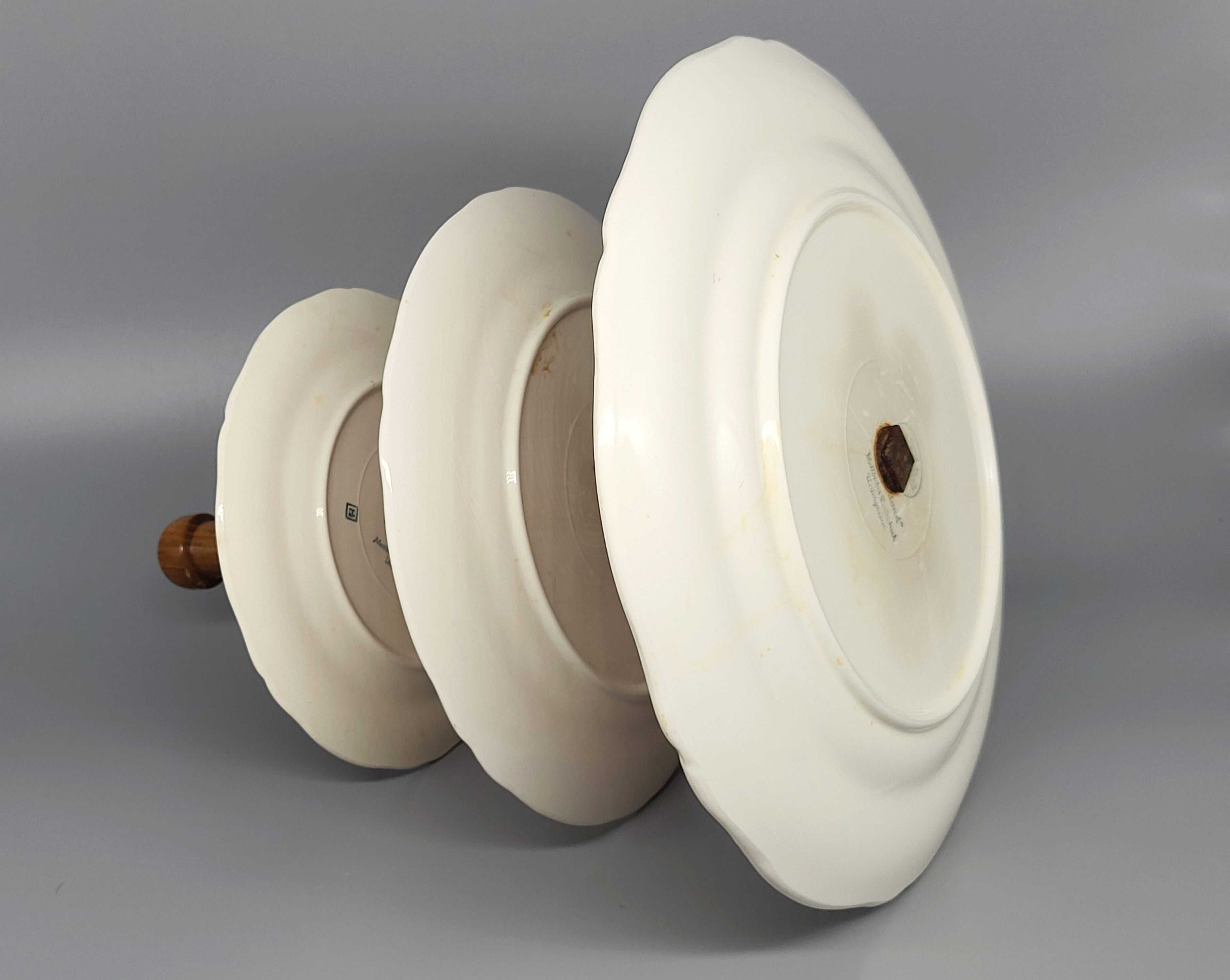 Etażerka trzy poziomowa patera Villeroy & Boch Burgenland vintage