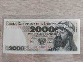 Banknot 2000 złotych 1979 AG stan UNC-