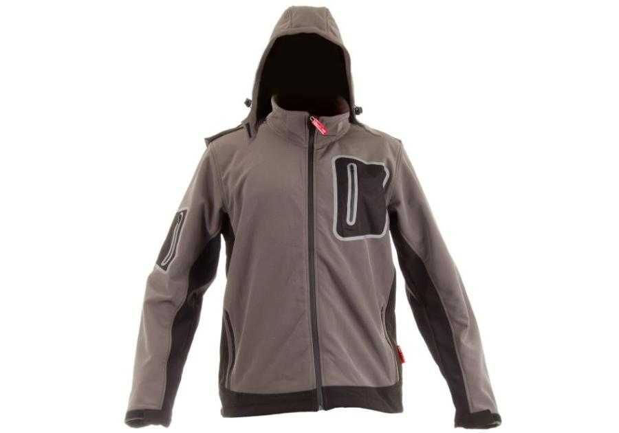 Kurtka softshell męski LAHTI z kapturem rozXL wodoodporna wiatroszczel