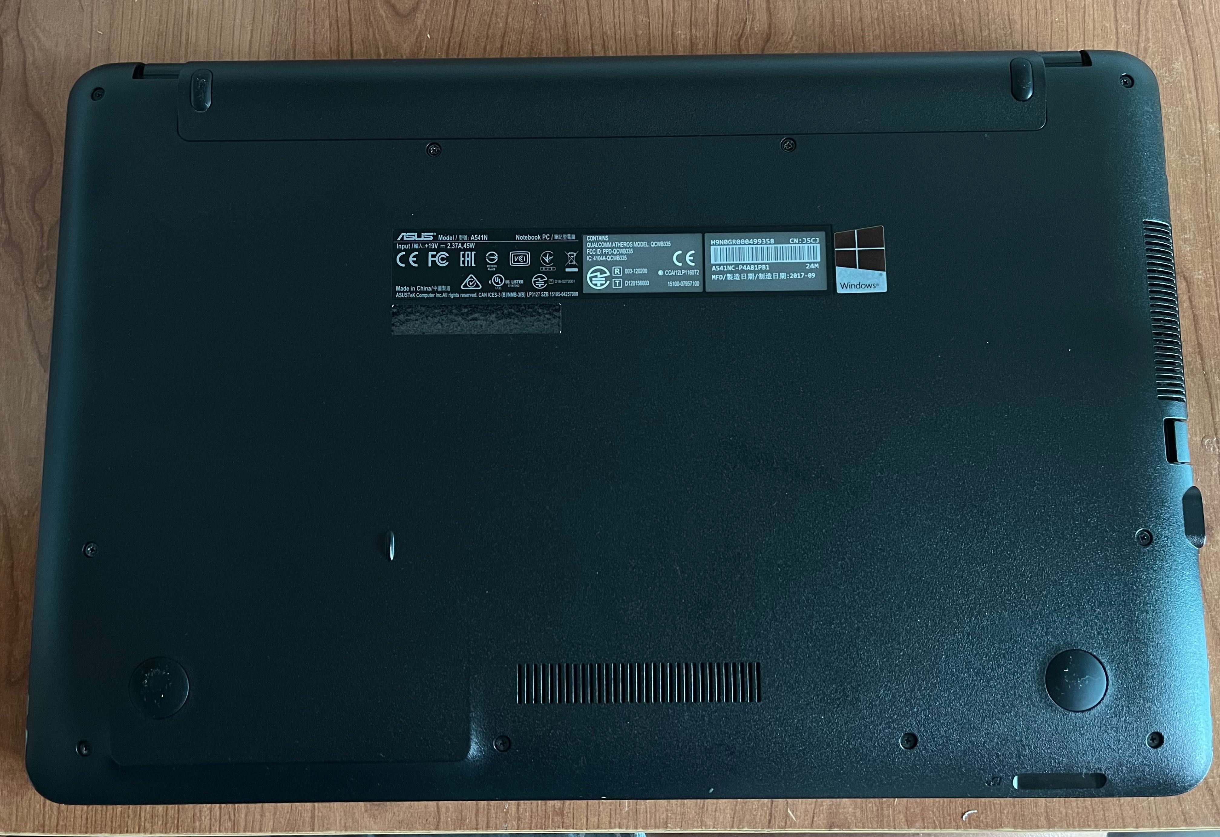 Vendo portátil ASUS
