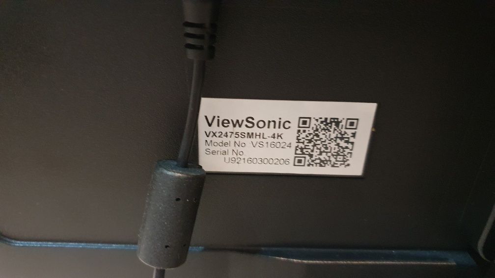 Monitor viewsonic VX2475MHL 4k