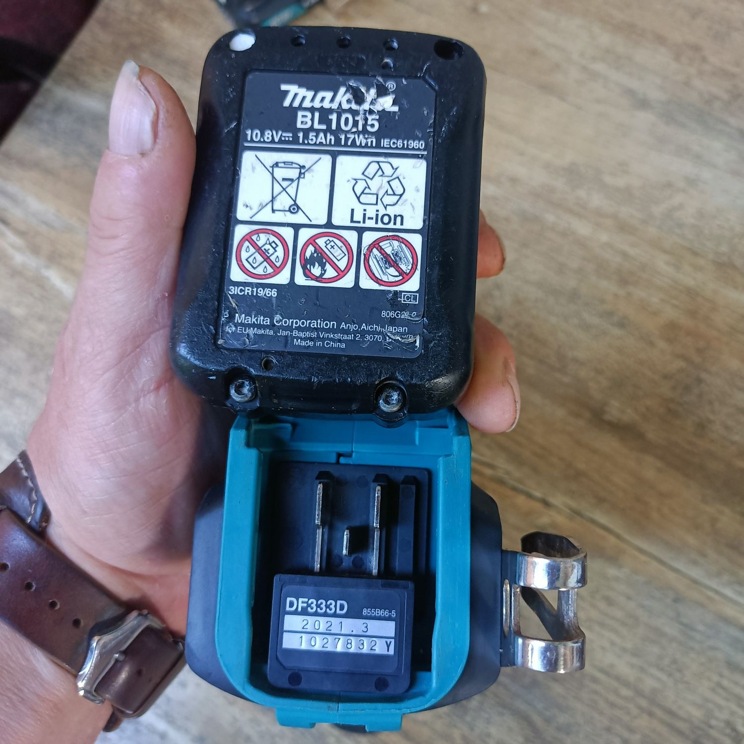 Makita 10,8-12V Wkrętarka DF 333D+Bateria Zestaw BDB