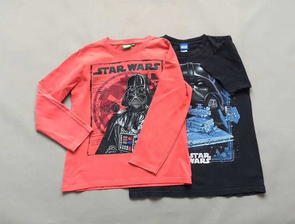 Koszulka  T-shirt Star Wars pomarańczowa czarna na 140 146 cm 9 10 lat
