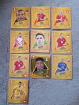 Pack de 21 cromos Euro24 Topps SPs normais (não assinados) e assinados