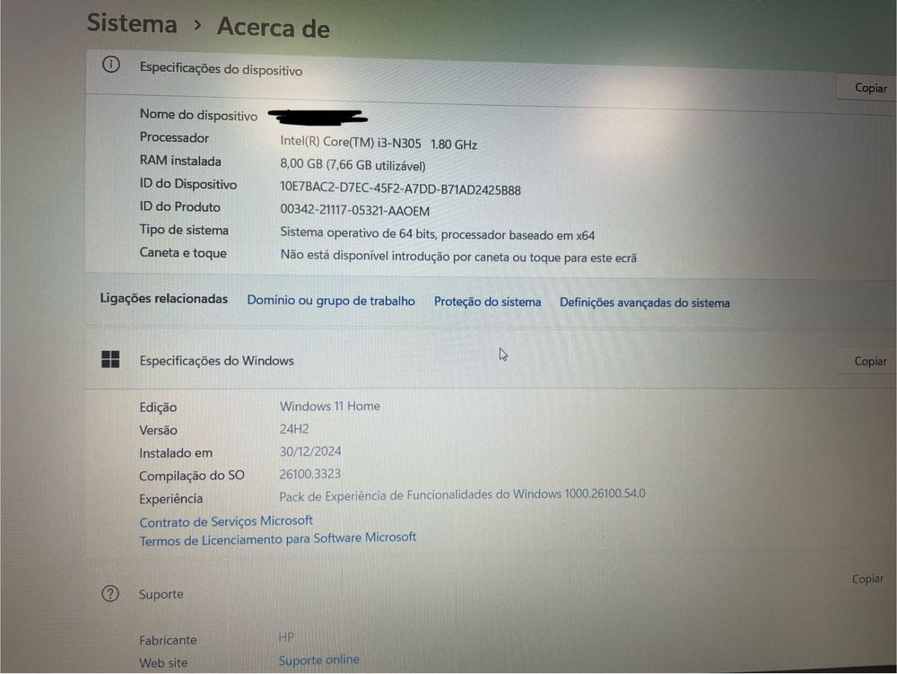 Computador com garantia, como novo.
