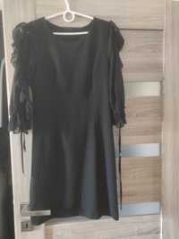Czarna sukienka z rękawem 3/4 rozmiar S