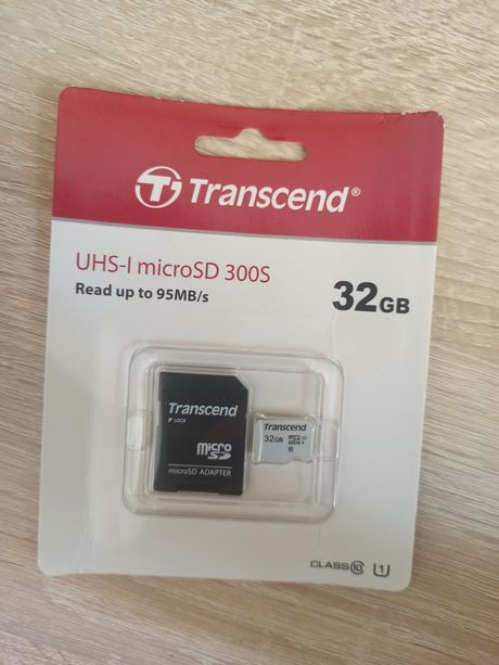 Карта пам'яті Transcend 32GB microSD 300S