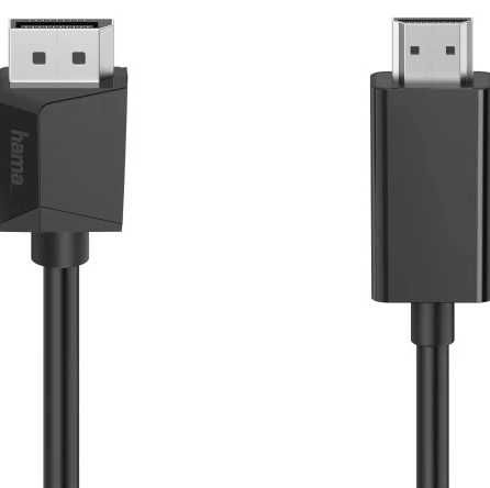 Hama Adaptador DisplayPort to HDMI, 4K, 1.50M
