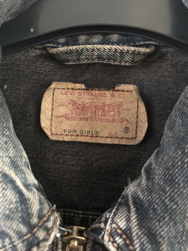 Kurtka jeansowa na suwak Levi Strauss & Co XS/S