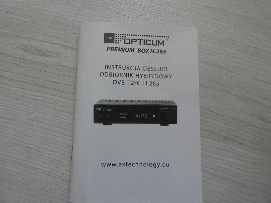 Dekoder optimum DVB T2/C PREMIUM BOXH.265