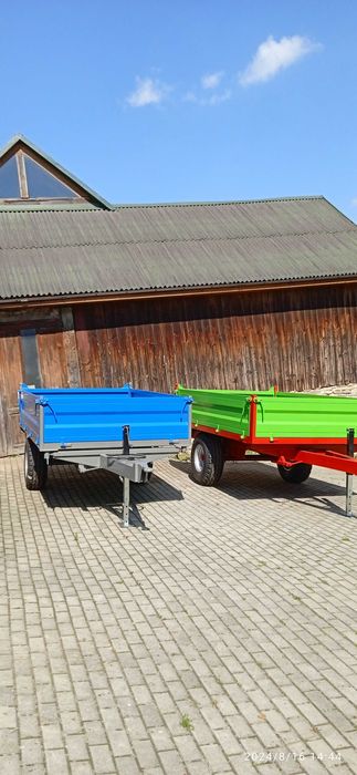 Przyczepa jednoosiowa wywrotka do ciągnika rolniczego Ursus Zetor MF