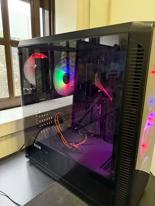 Complete Gaming Setup: Ryzen 5 5600X + RX 6600 8GB, Gaming Desk, AOC 27" Monitor!64298089683585122