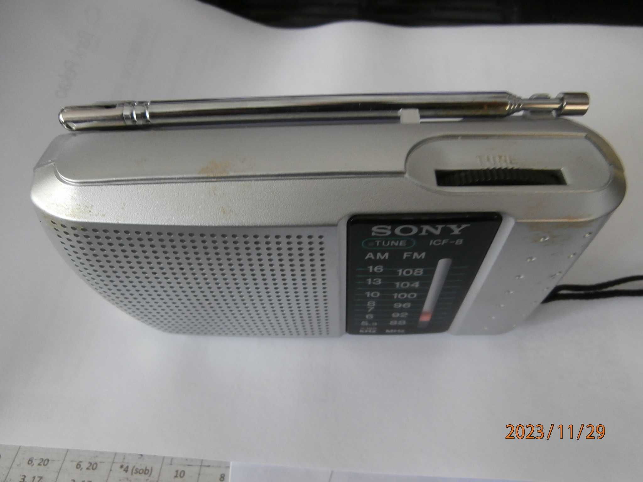 Mini Radio SONY ICF-8 , kolekcjonerskie stan idealny