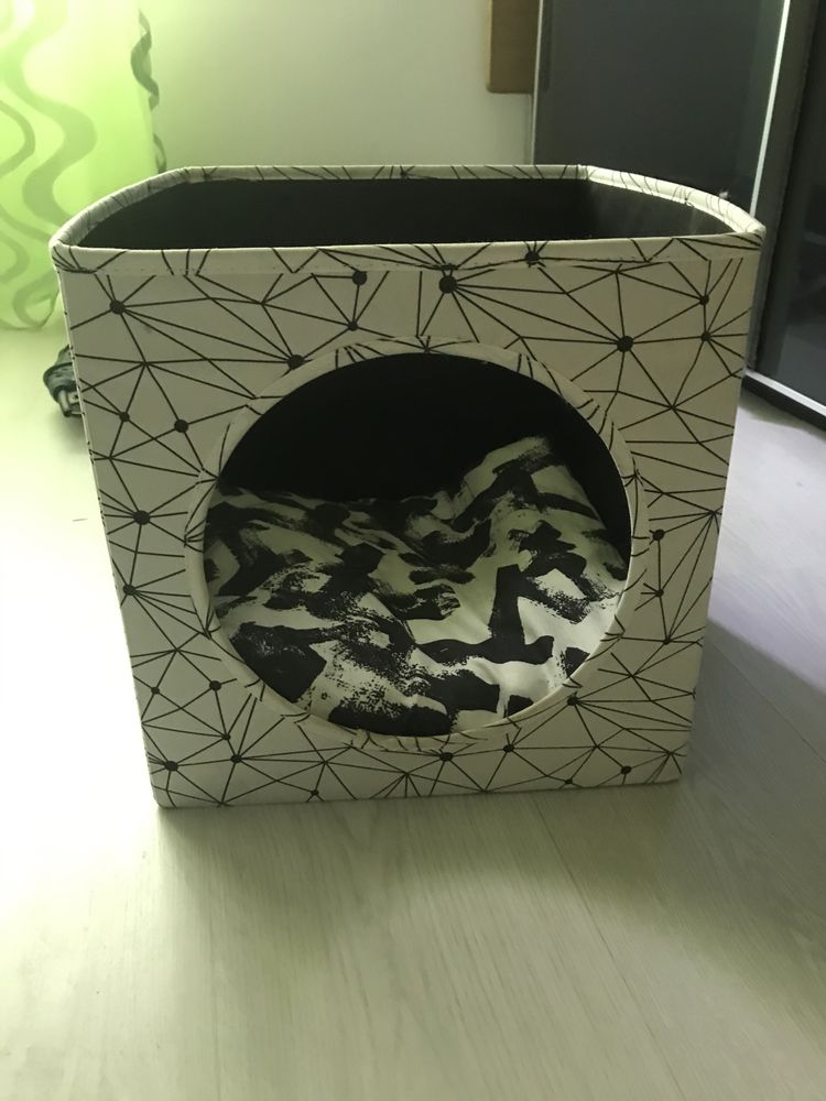 Cubo para gato/cão com almofada