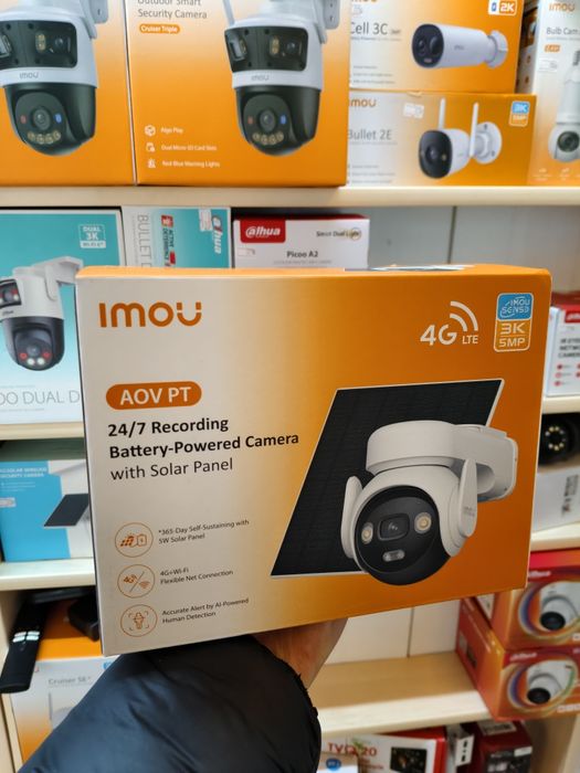 Акумуляторна камера Imou AOV PT 5mp з WI-FI/4G + сонячна панель