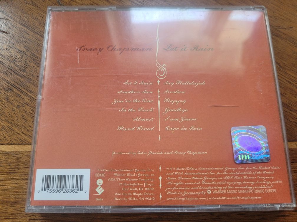 CD Tracy Chapman Let it Rain 2002 Warner