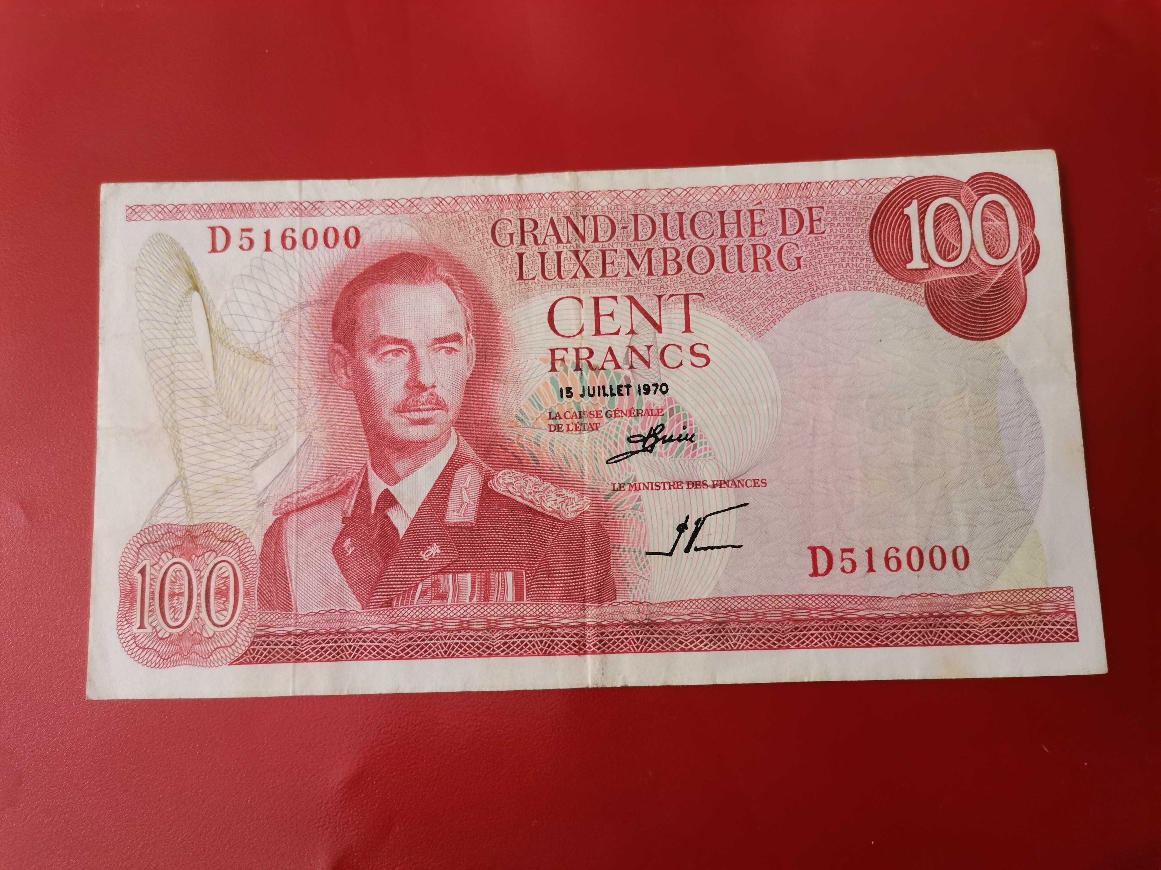 Nota de 100 francs do Luxemburgo