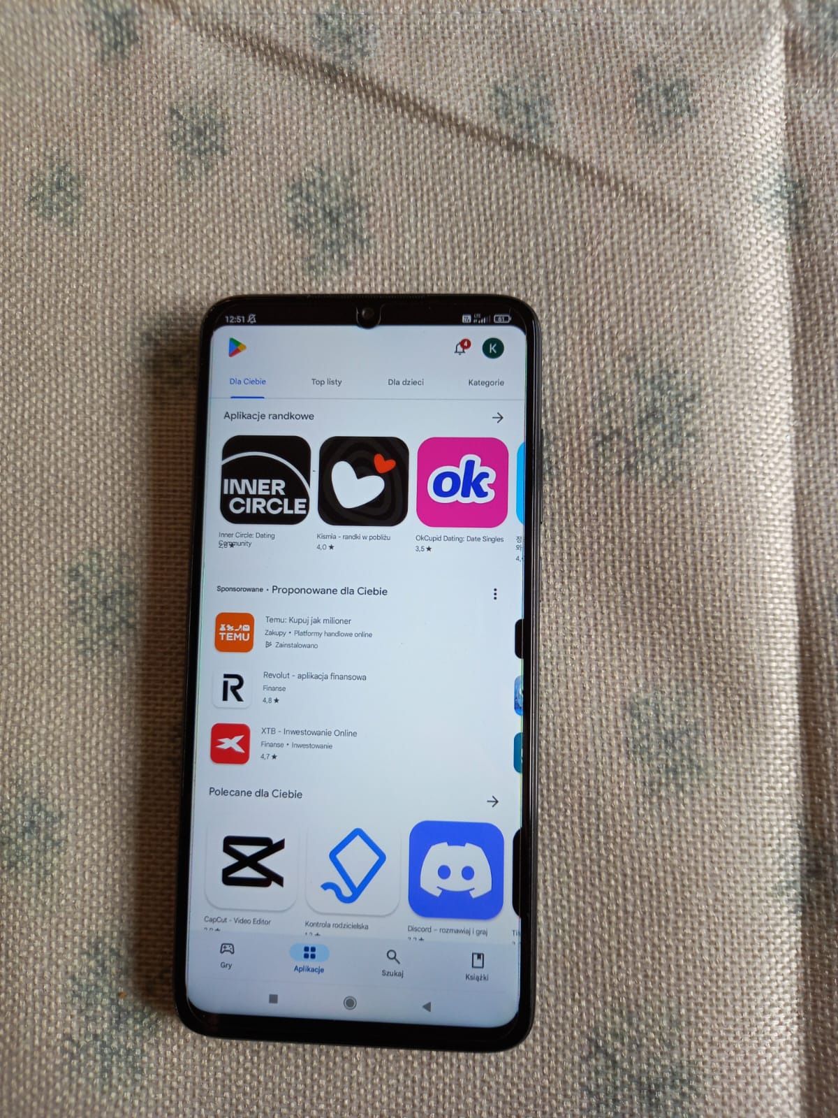 Smartfon Xiaomi redmi note 8 pro 6/128 idealny