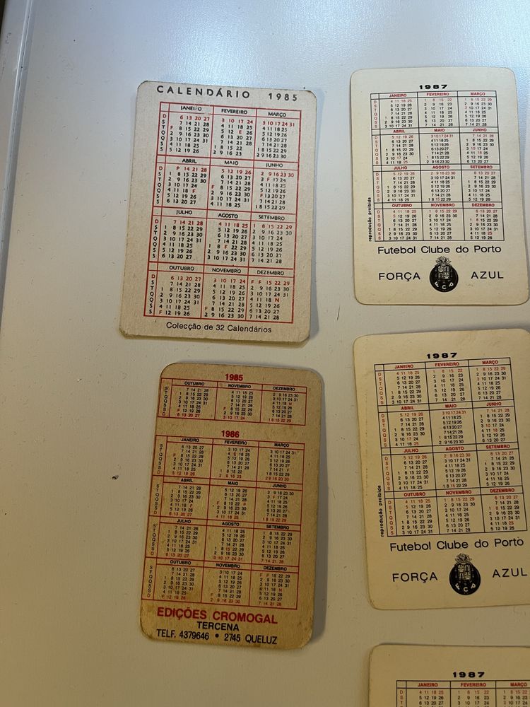 Calendários Fc Porto 85/87