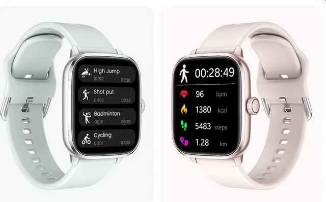 Smartwatch Fitness Pomiare Tętna Krokomierz Funkcja Rozmów