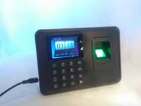 Relógio máquina pica ponto com leitor biométrico impressão digital