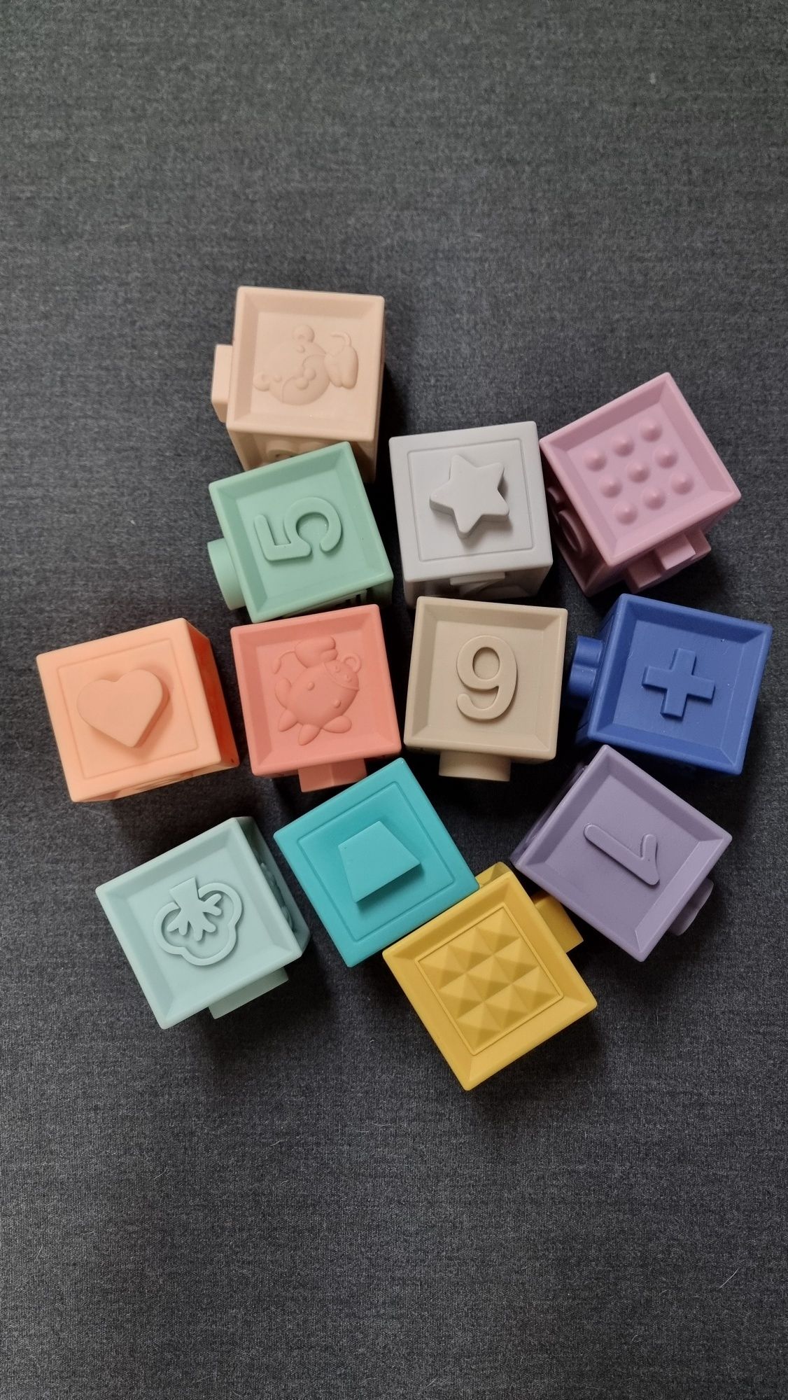 М'які силіконові кубики для малюків