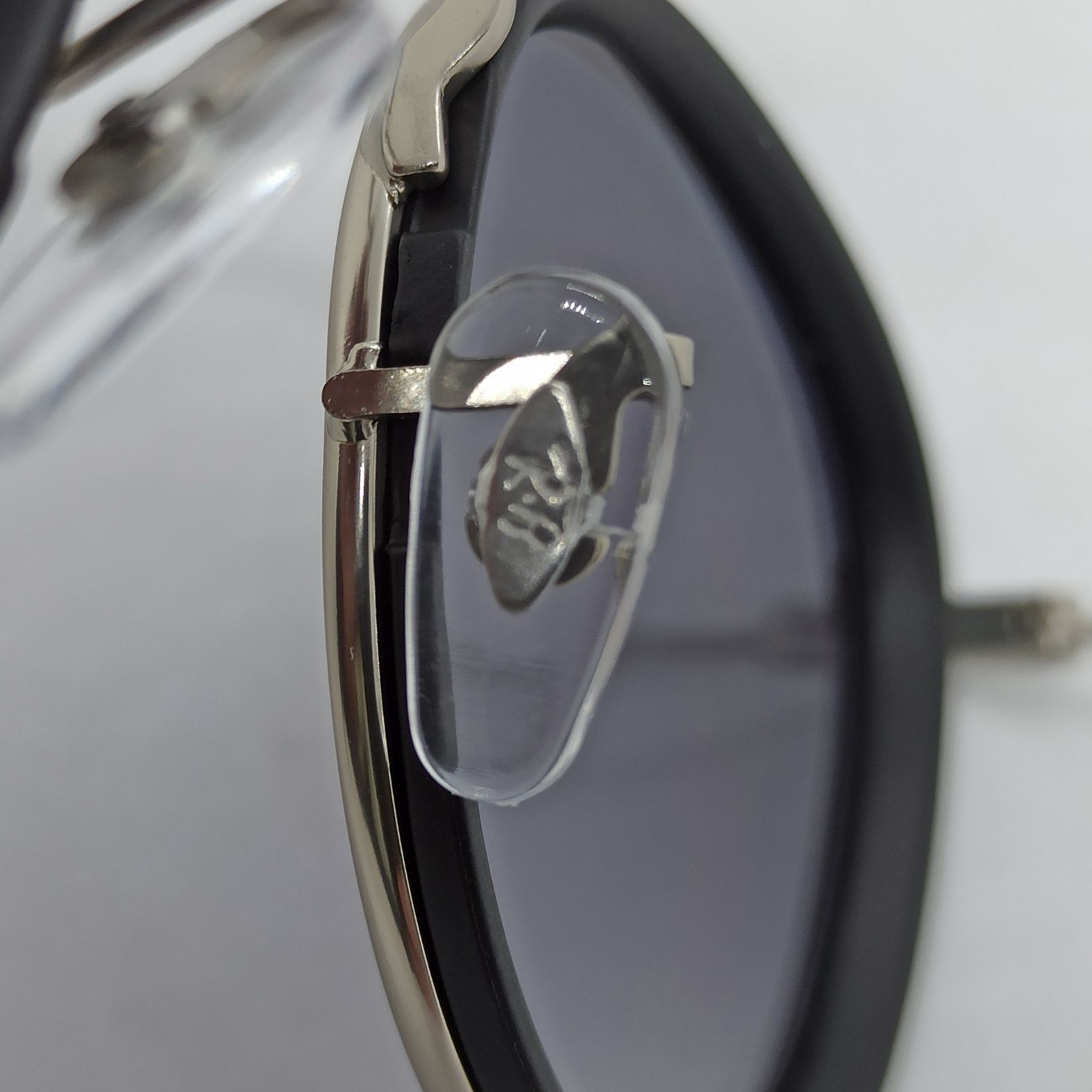 Ray Ban очки унисекс серо фиолетовый градиент с зеркалным напылением