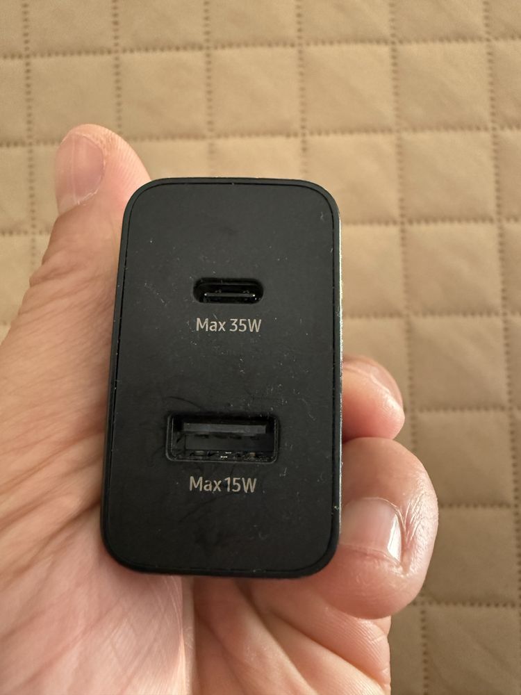 Carregador super fast charging samsung 35w + cabo samsung