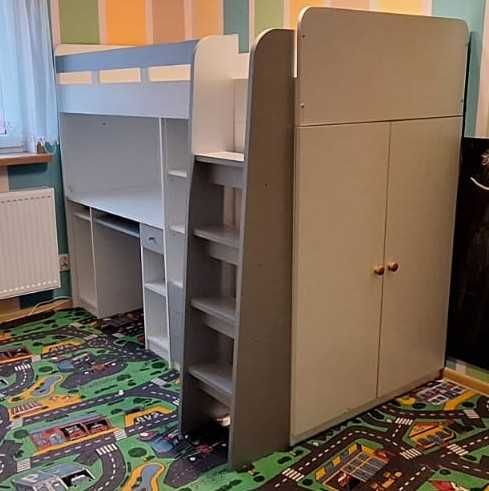 Łóżko piętrowe antresola dla dzieci z biurkiem ZAREZERWOWANE!