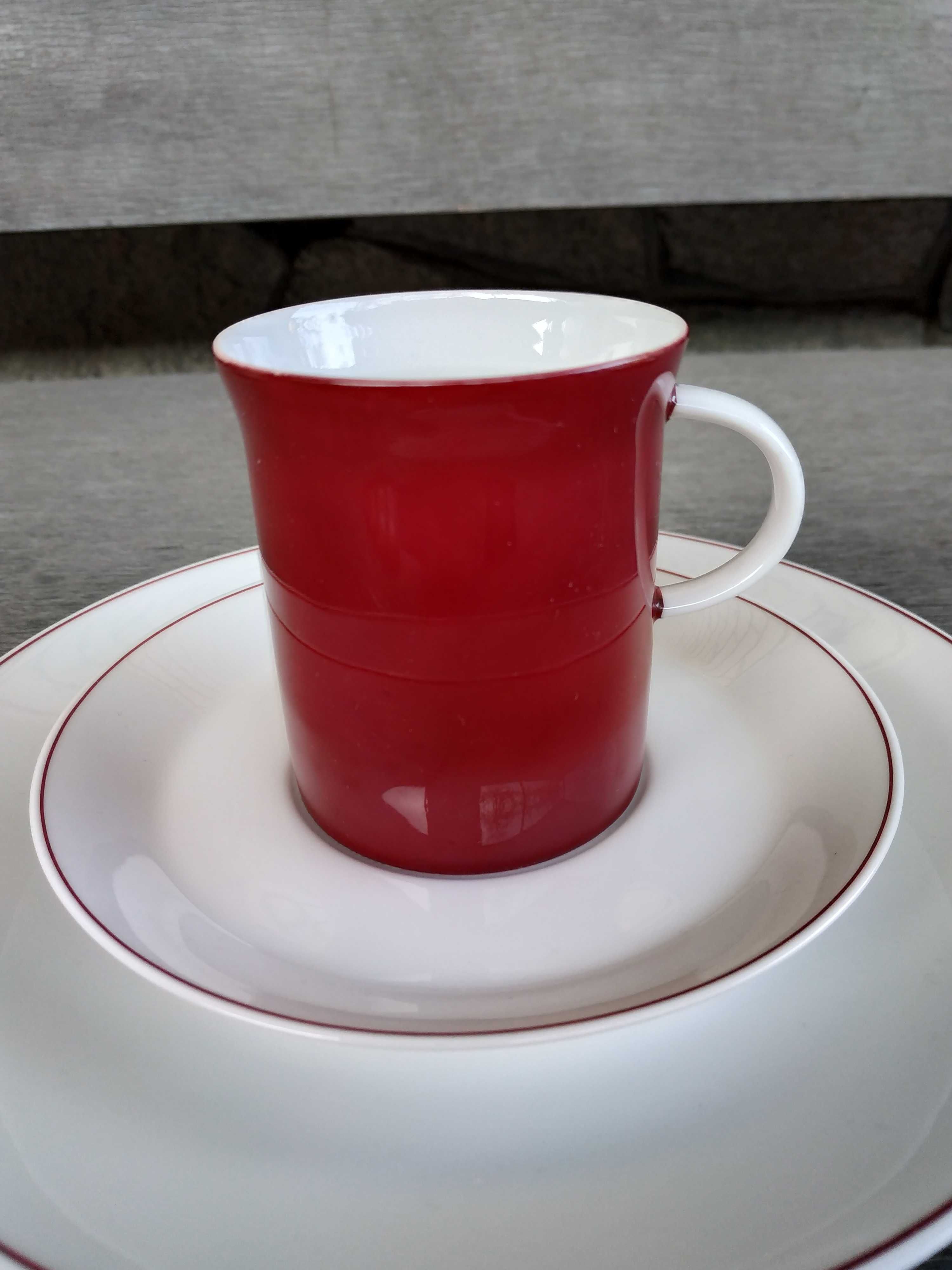 Кофейное трио тройка Розенталь Rosenthal Германия Винтаж Фарфор Пурпур