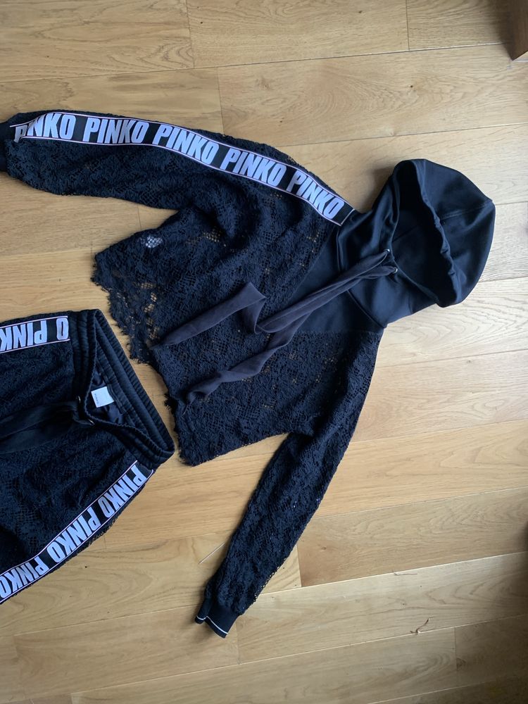 Dres pinko czarny s/m koronkowy