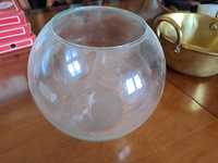Aquario globo em vidro cerca de 5lt