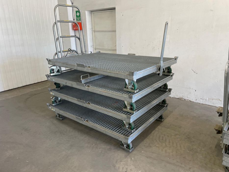 Profesjonalne wozki platformowe o duzej wytrzymalosci Cena za całość