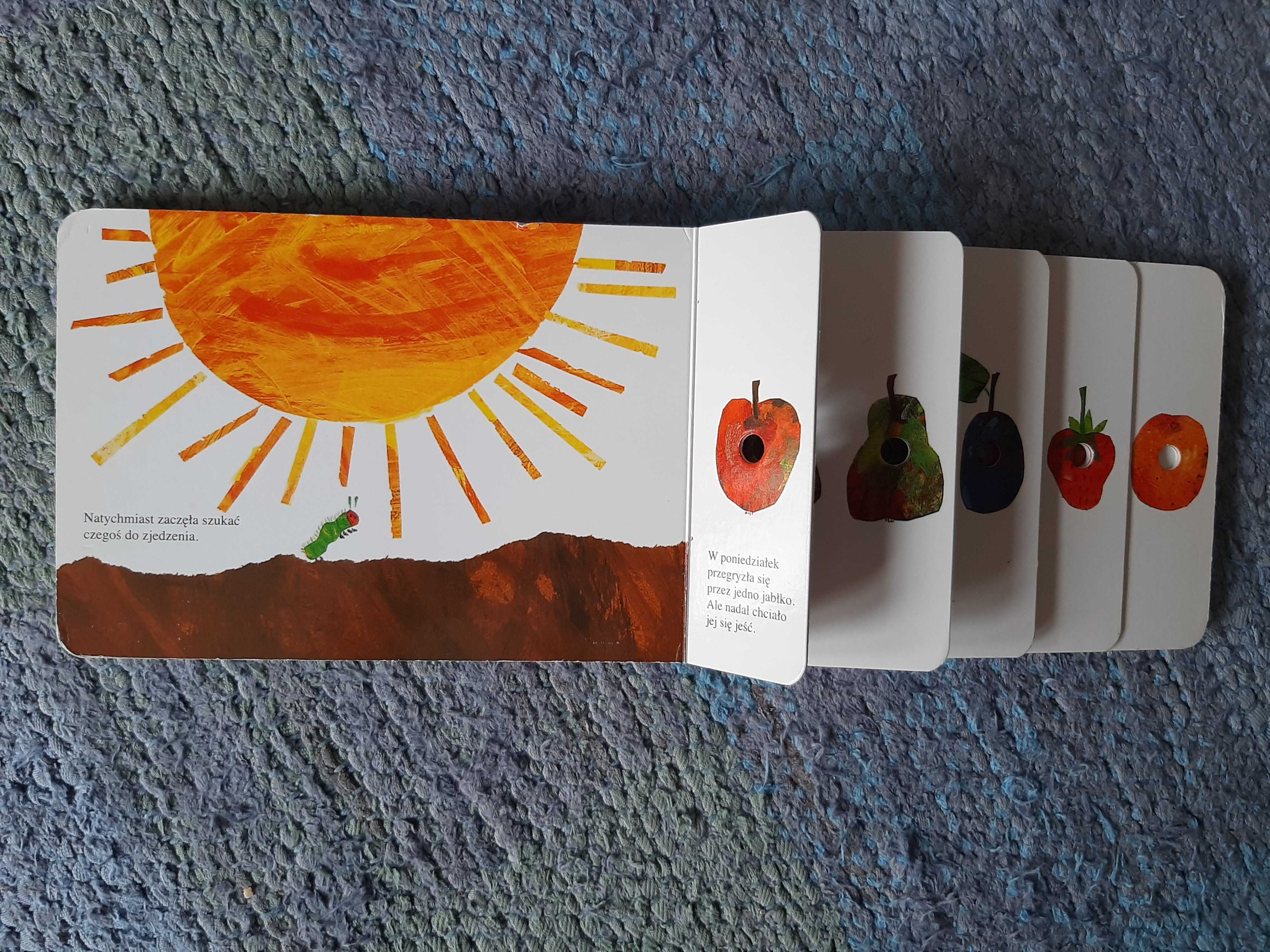 książeczka "Bardzo głodna gąsienica"  Eric Carle