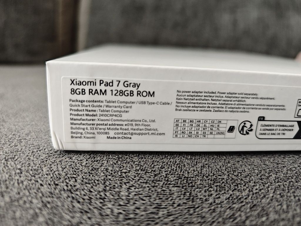Tablet Xiaomi Pad 7 8/128GB z gwarancją