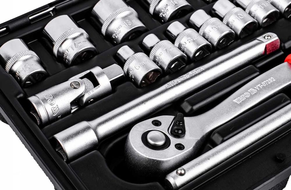 Zestaw Kluczy Nasadowych Klucze Nasadowe Bity Nasadki YATO (GRATIS)