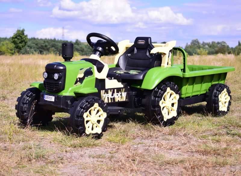 Super traktor Wojskowy na Akumulator Dla dziecka Piękne światełka