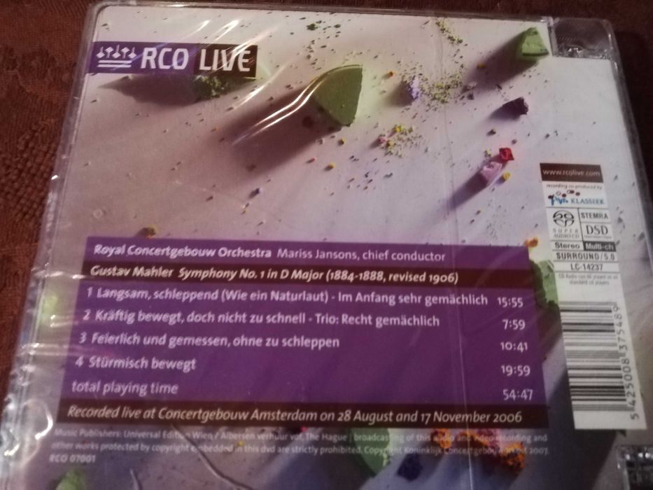 Royal Concertgebouw Orkiestra. Mahler Symphony no. 1. LIVE.