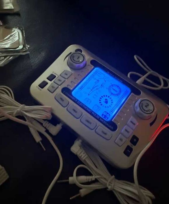 Двухканальный миостимулятор всего тела, цифровой импульсный массажер