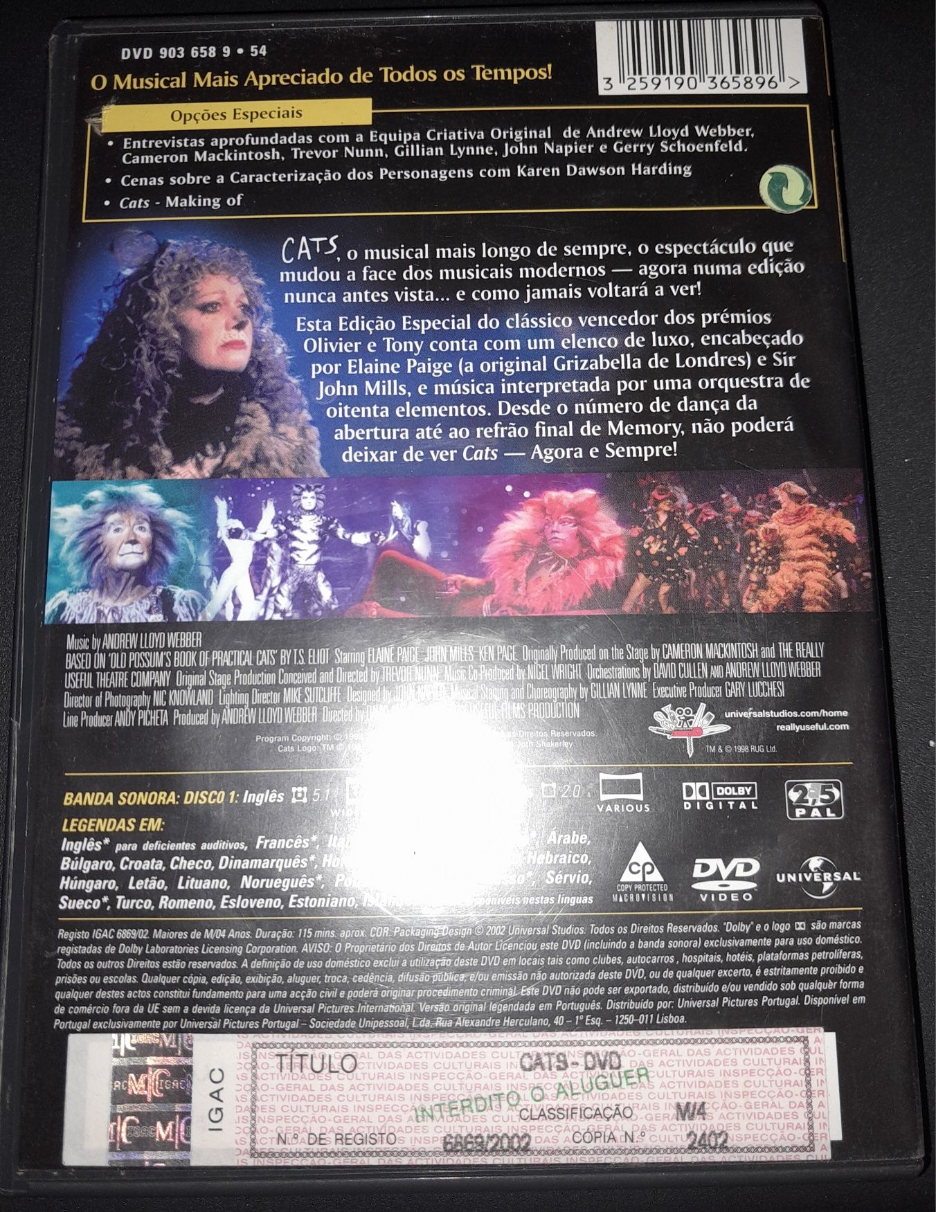 DVD Cats Edição Especial