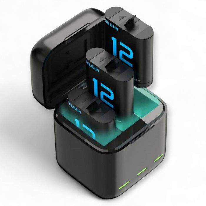 Бокс для екшн камер/Зарядний пристрій Telesin для GoPro 9/10/11/12