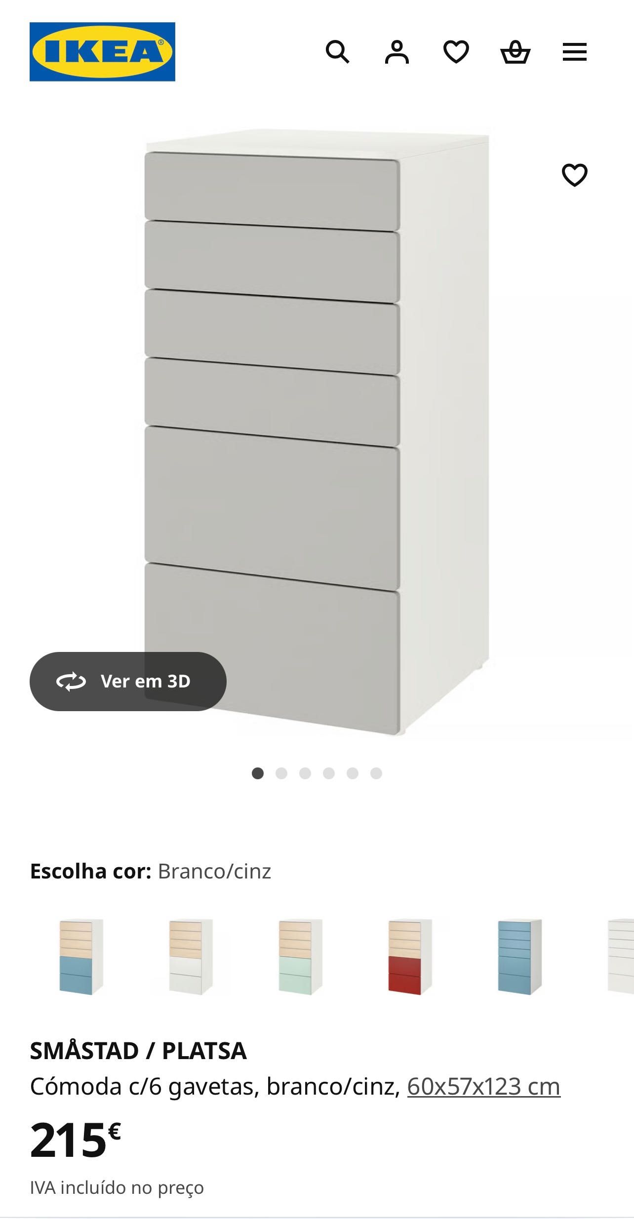 Cómoda Ikea Smastad / Platsa