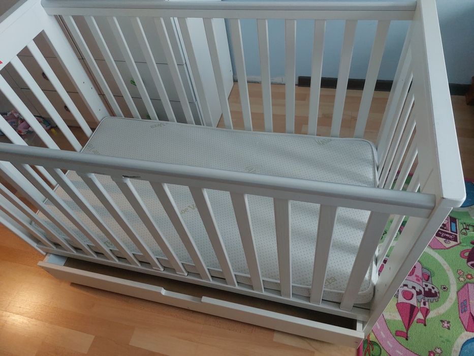 Łóżeczko dziecięce 120x60, cały zestaw, okazja!