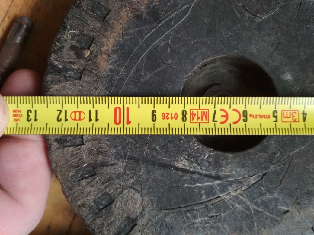 Plastikowe koła 13cm + osie do kosiarki