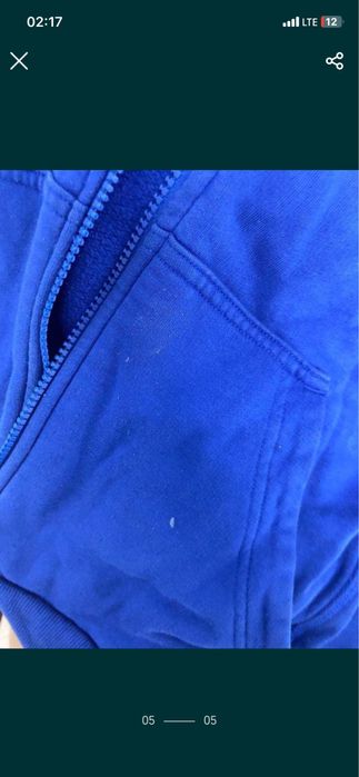 зіп-худі зіпка adidas худі адідас синя синє