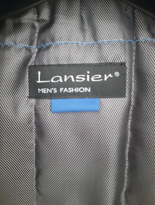 Płaszcz wełniany męski Lansier