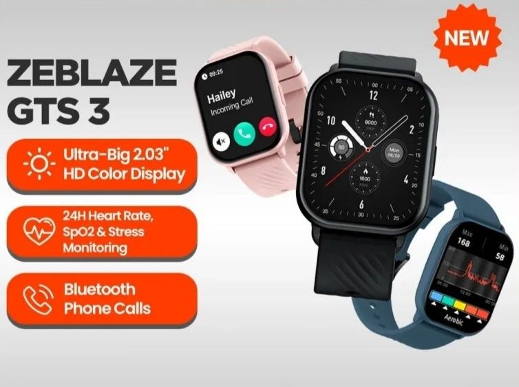 GTS 3 New Zeblaze Smart Watch / Смарт годинник / Смарт часы