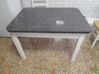 Mesa com pedra 110*80