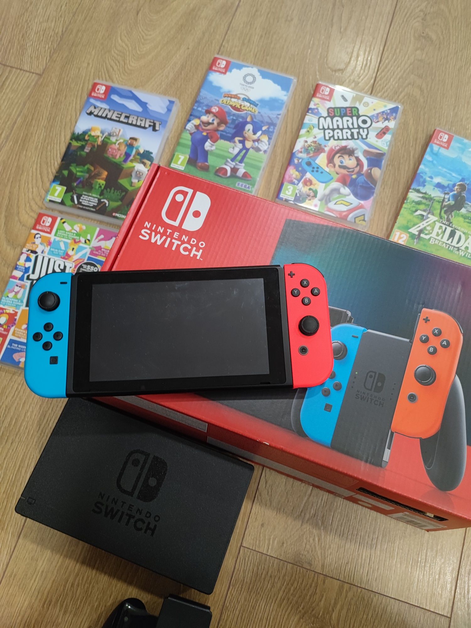 Nintendo Switch + 5 jogos!