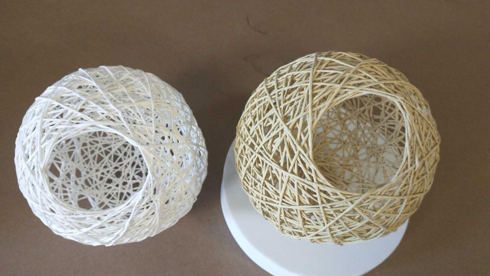 Klosze rattanowe ręcznie tkane okrągłe pokrycie lampy